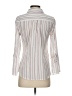 Roz & Ali 100% Polyester Stripes White 3/4 Sleeve Blouse Size XS - photo 2