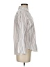 Roz & Ali 100% Polyester Stripes White 3/4 Sleeve Blouse Size XS - photo 4