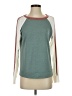 Staccato Color Block Teal Pullover Sweater Size S - photo 1