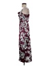 Unbranded 100% Polyester Floral Burgundy Cocktail Dress Size XS - photo 5