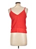 Double Zero 100% Polyester Red Sleeveless Blouse Size L - photo 2
