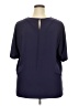 Notations 100% Polyester Blue Short Sleeve Blouse Size 2X - photo 2