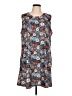 SimpleFun Print Blue Casual Dress Size L (estimated) - photo 1