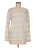 Zara Stripes Silver Ivory Pullover Sweater Size M - photo 1