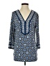 JM Collection Blue 3/4 Sleeve Blouse Size S - photo 1
