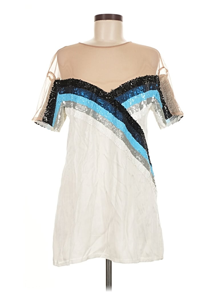 Pre-owned Nbd Cocktail Dress In White