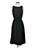 J.Crew 100% Polyester Solid Black Casual Dress Size 2 (petite) - photo 1