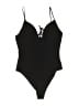Zara Solid Black One Piece Swimsuit Size L - photo 1