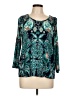 By Design Teal 3/4 Sleeve Blouse Size L - photo 1