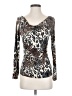 Julienne W. Brown Long Sleeve Top Size XS - photo 1