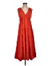 Max Studio Solid Orange Casual Dress Size XS - photo 1