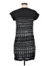 Warehouse 100% Viscose Tweed Black Casual Dress Size UK 10 / US 6 - photo 2