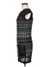 Warehouse 100% Viscose Tweed Black Casual Dress Size UK 10 / US 6 - photo 5