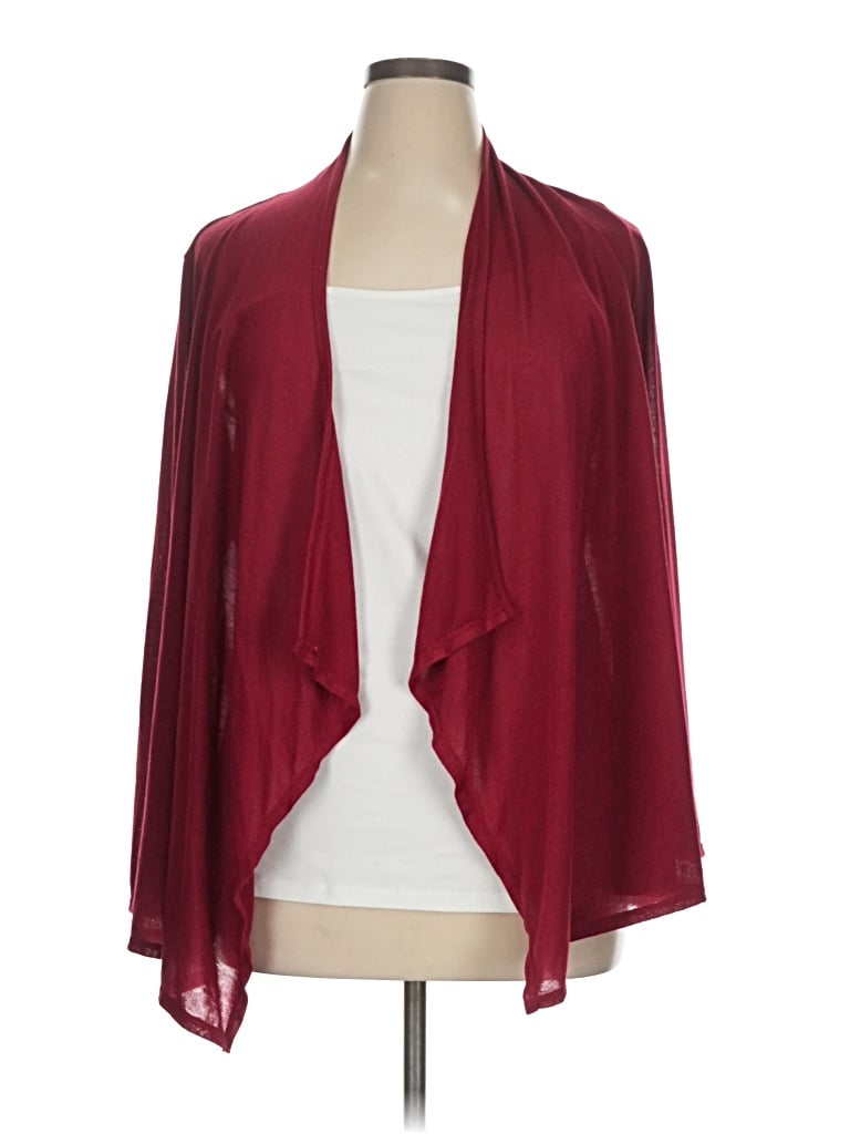 Pre-owned Rags And Couture Cardigan Sweater In Burgundy