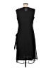 Vijiv 100% Polyester Solid Black Casual Dress Size M - photo 2