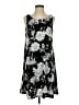 Roz & Ali Graphic Black Cocktail Dress Size S - photo 1