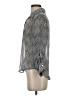 About A Girl 100% Polyester Chevron-herringbone Silver Long Sleeve Blouse Size S - photo 5