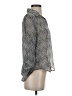 About A Girl 100% Polyester Chevron-herringbone Silver Long Sleeve Blouse Size S - photo 4