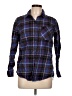Eddie Bauer 100% Cotton Plaid Blue Long Sleeve Button-Down Shirt Size L - photo 1