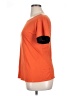 Sarin Mathews Color Block Orange Short Sleeve Top Size XL - photo 5