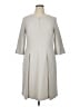 St. Emile Solid Gray Casual Dress Size 14 - photo 1