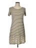 Olivia Rae Stripes Tan Casual Dress Size L - photo 1