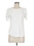 Theory 100% Cotton White Short Sleeve Top Size M - photo 1