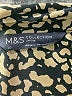 M&S Collection 100% Polyester Animal Print Brown 3/4 Sleeve Blouse Size 20 (petite) - photo 7