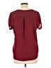 Meraki 100% Polyester Burgundy Short Sleeve Blouse Size L - photo 2