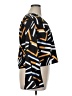 Shein Curve 100% Polyester Print Black Long Sleeve Blouse Size 1X - photo 4