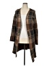 Fortune + Ivy Plaid Brown Cardigan Size XL - photo 1