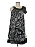 She's Cool 100% Polyester Graphic Gray Cocktail Dress Size M - photo 1