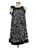 She's Cool 100% Polyester Graphic Gray Cocktail Dress Size M - photo 2