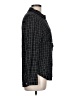 Merona 100% Rayon Checkered-gingham Black Long Sleeve Button-Down Shirt Size L - photo 4
