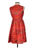 Parameters 100% Silk Paisley Orange Cocktail Dress Size 2 - photo 2
