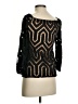 Julian Chang 100% Polyester Black 3/4 Sleeve Top Size XS - photo 1