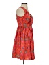 Parameters 100% Silk Paisley Orange Cocktail Dress Size 2 - photo 4