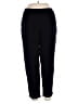 Eileen Fisher 100% Cotton Solid Black Track Pants Size XL - photo 1