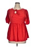 Gilli Red Short Sleeve Blouse Size XL - photo 1