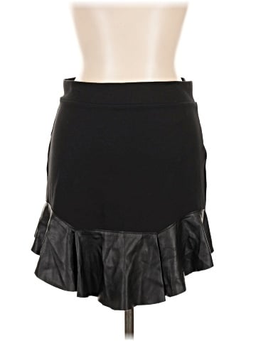 Chelsea Sky Faux Leather Skirt (view 1)