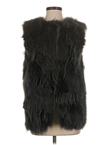 Adrienne Landau Faux Fur Vest (view 1)
