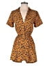 Primark Animal Print Orange Romper Size 2 - photo 1