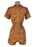 Primark Animal Print Orange Romper Size 2 - photo 2
