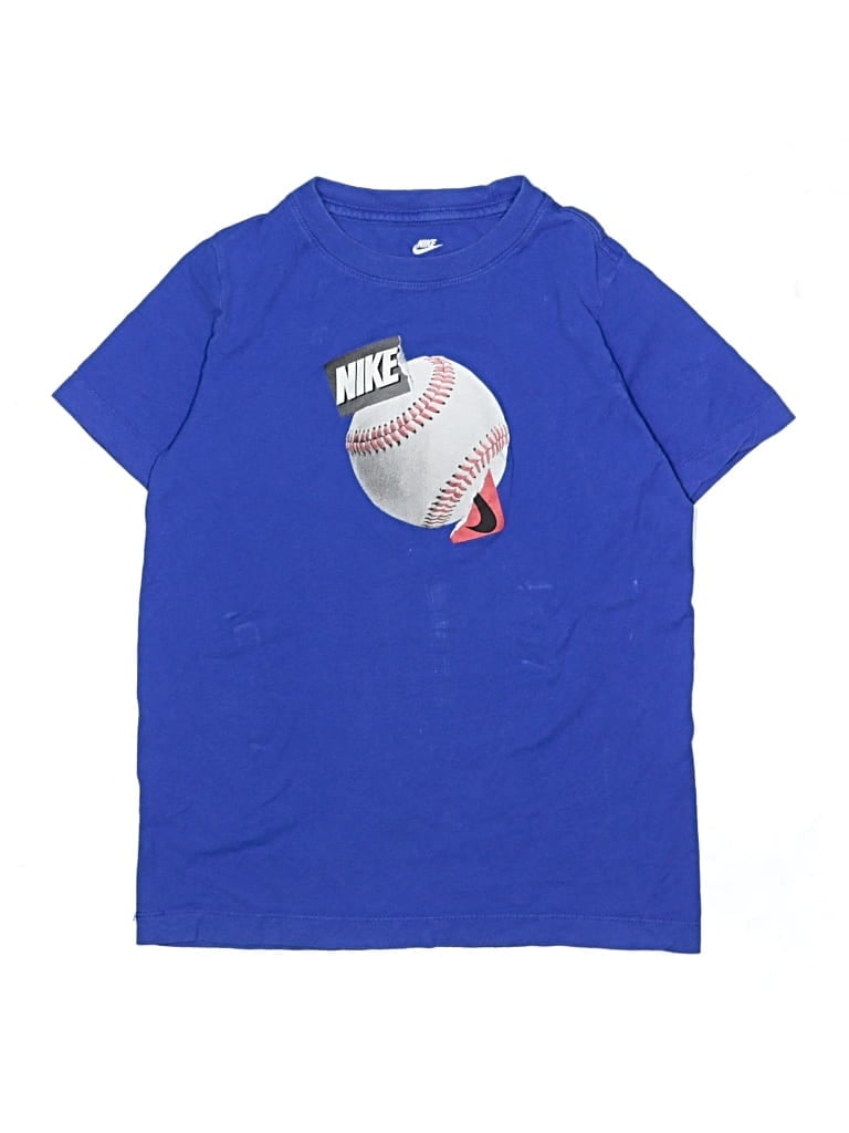 Pre-owned Nike Kids' Short Sleeve T-shirt In Blue