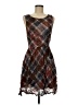 Maple Argyle Brown Casual Dress Size 8 - photo 1