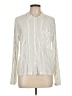 Modern Works Stripes Ivory Long Sleeve Button-Down Shirt Size L - photo 1