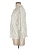 Modern Works Stripes Ivory Long Sleeve Button-Down Shirt Size L - photo 5