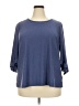 W5 Blue 3/4 Sleeve Top Size 2X - photo 1