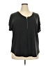 Green Envelope Black Short Sleeve Top Size 2X - photo 1