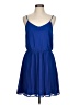 Pink Owl 100% Polyester Solid Blue Cocktail Dress Size L - photo 1